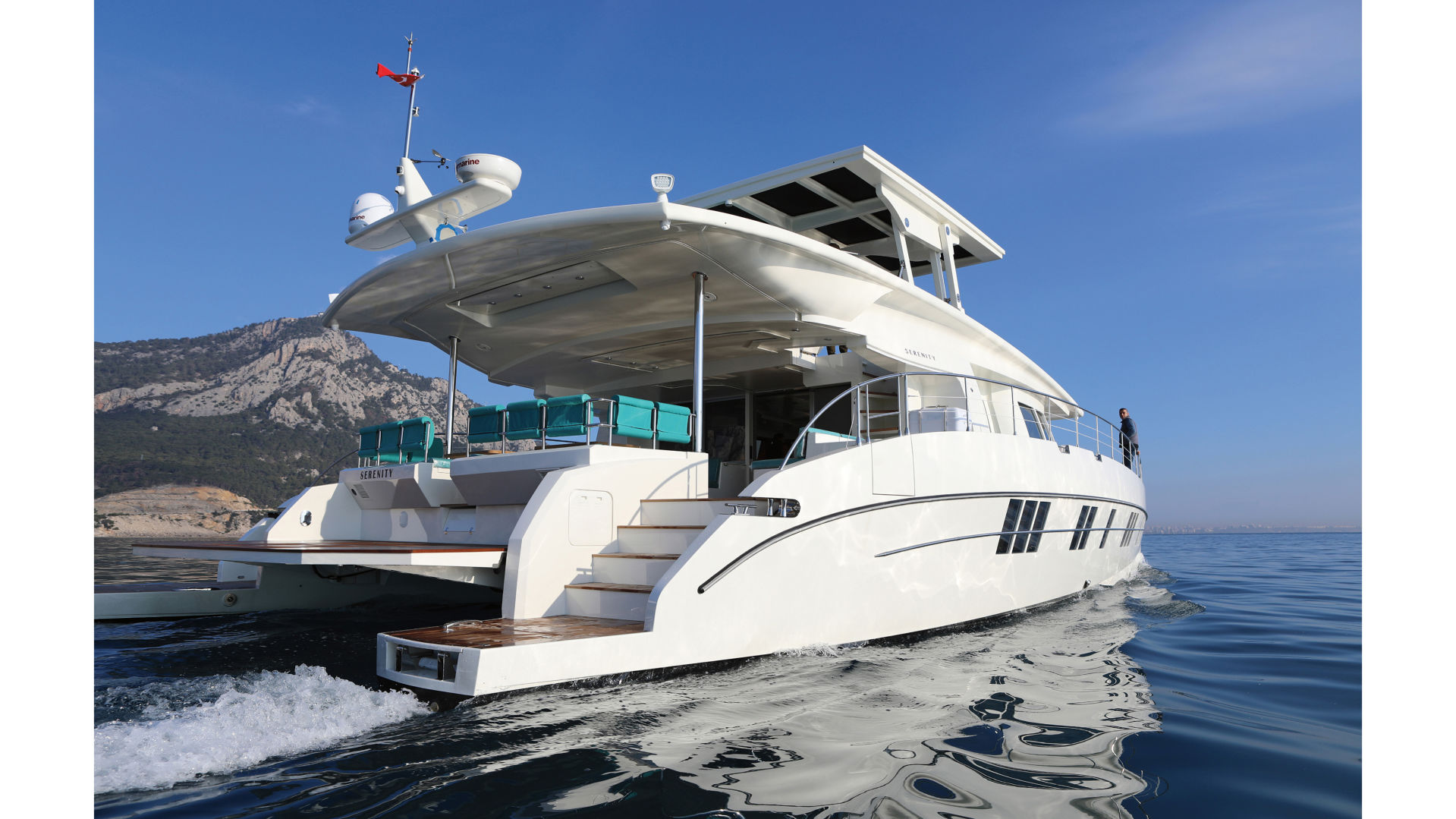 A 74-foot yacht